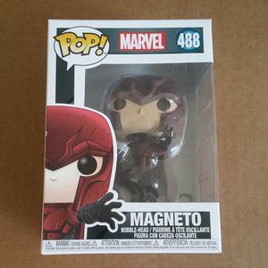 Funko Pop MARVEL X-Men MAGNETO #488 Walmart Exclusive -Missing Sticker